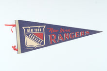 Load image into Gallery viewer, Vintage 1970 New York Rangers NHL Felt Pennant Hockey 30 Inch
