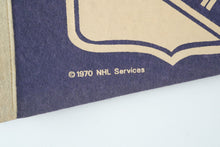 Load image into Gallery viewer, Vintage 1970 New York Rangers NHL Felt Pennant Hockey 30 Inch
