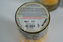 Load image into Gallery viewer, Pier 1 Imports Pineapple Basil Scented Candle Set – Tropical Layered Pillar Candles (Set of 3)
