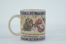 Load image into Gallery viewer, Boyds Bears Cheerleader Mug 1999 Bears Go Team Bearware Pottery Coffee Cup
