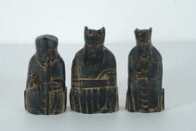 Load image into Gallery viewer, Set of 3 Lewis Chessmen–Style Resin Figures – Medieval King &amp; Bishop Replicas (4" Tall)
