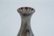 Load image into Gallery viewer, Chinese Art Pottery Drip Glaze Bud Vase Multicolor Pear Shape 5 Inch
