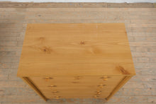 Load image into Gallery viewer, 4 Drawer Chest Dresser Pine Finish Minimalist Storage
