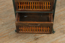 Load image into Gallery viewer, Metal &amp; Wood 4-Drawer Organizer with Bamboo Fronts – 37&quot; Tall
