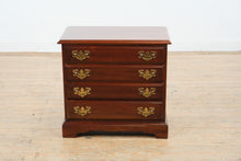 Load image into Gallery viewer, Solid Cherry Nightstand or Side Table with Four Drawers and Brass Hardware
