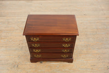 Load image into Gallery viewer, Solid Cherry Nightstand or Side Table with Four Drawers and Brass Hardware
