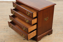 Load image into Gallery viewer, Solid Cherry Nightstand or Side Table with Four Drawers and Brass Hardware
