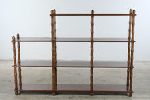 Load image into Gallery viewer, Vintage Traditional Mahogany Etagere Open Display Bookcase
