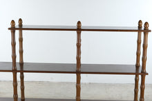 Load image into Gallery viewer, Vintage Traditional Mahogany Etagere Open Display Bookcase
