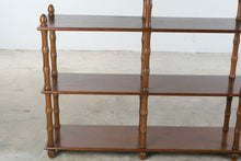 Load image into Gallery viewer, Vintage Traditional Mahogany Etagere Open Display Bookcase
