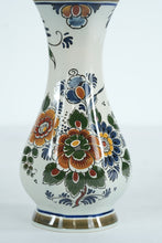 Load image into Gallery viewer, Delft Polychrome Hand-Painted Floral Vase - 416
