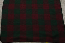 Load image into Gallery viewer, Red Green Black Buffalo Plaid Fleece Throw Blanket 42 x 60 Cabin Lodge Decor
