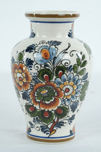 Load image into Gallery viewer, Hand-Painted Delft Floral Vase by Flora Keramiek, Holland - 431
