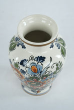 Load image into Gallery viewer, Hand-Painted Delft Floral Vase by Flora Keramiek, Holland - 431
