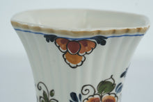 Load image into Gallery viewer, Delft Polychrome Hand-Painted Floral Beaker Vase - 441

