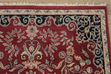 Load image into Gallery viewer, Chinese Art Deco Style Rug 46x72 Red Floral Medallion Wool
