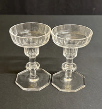 Load image into Gallery viewer, Kosta Boda Karlberg Glass Candlesticks Designed by Elis Bergh Sweden Pair
