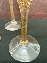 Load image into Gallery viewer, Gold Stem Hurricane Candle Holders – Set of 3 Graduated 16” 18” 22”
