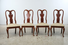Load image into Gallery viewer, American Drew Queen Anne Wood Dining Chairs with Upholstered Seats, Set of 4

