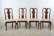 Load image into Gallery viewer, American Drew Queen Anne Wood Dining Chairs with Upholstered Seats, Set of 4
