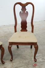 Load image into Gallery viewer, American Drew Queen Anne Wood Dining Chairs with Upholstered Seats, Set of 4
