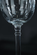 Load image into Gallery viewer, Clear Glass Champagne Flutes with Faceted Stem, Set of 4
