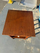 Load image into Gallery viewer, Simple Oak Side Table with Drawer and Lower Shelf
