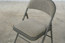 Load image into Gallery viewer, SuddenComfort Set of 4 Gray Metal Folding Chairs with Padded Seats and Backs
