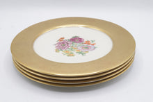 Load image into Gallery viewer, Four Crown China Japan 550 Floral Gold Encrusted Dinner Plates Set of 4
