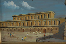 Load image into Gallery viewer, Set of Four Framed Hand Painted Italian City Scene Panels Florence Views
