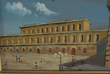 Load image into Gallery viewer, Set of Four Framed Hand Painted Italian City Scene Panels Florence Views

