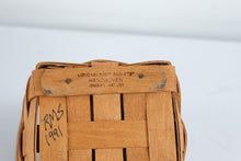 Load image into Gallery viewer, Longaberger 1991 Handwoven Basket Lot of 4 Signed Dresden Ohio USA
