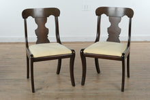 Load image into Gallery viewer, Set of 4 Vintage Mahogany Saber Legged Chairs
