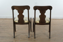 Load image into Gallery viewer, Set of 4 Vintage Mahogany Saber Legged Chairs
