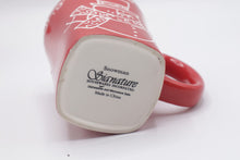 Load image into Gallery viewer, Signature Housewares Snowman Red Christmas Mugs Set of 4 Ceramic
