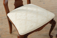 Load image into Gallery viewer, Stanley Furniture Queen Anne Dining Chairs Set of 4 Carved Wood with Upholstered Seats
