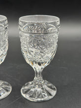Load image into Gallery viewer, Vintage Imperial Cape Cod Clear Pressed Glass Cordial Liqueur Glasses Set of 4

