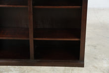 Load image into Gallery viewer, Traditional Dark Wood 6 Cube Bookcase Media Storage Cabinet
