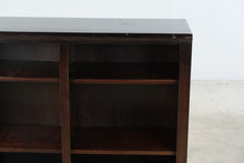 Load image into Gallery viewer, Traditional Dark Wood 6 Cube Bookcase Media Storage Cabinet

