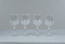 Load image into Gallery viewer, Cristal D Arques Durand Longchamp Crystal Wine Goblets Set of 4 France

