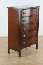 Load image into Gallery viewer, Olde Salem Mahogany Bow Front Chest of Drawers
