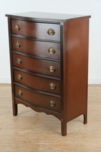 Load image into Gallery viewer, Olde Salem Mahogany Bow Front Chest of Drawers
