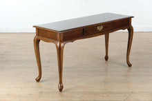 Load image into Gallery viewer, Solid Cherry Queen Anne Style Console Table with Drawer
