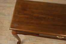 Load image into Gallery viewer, Solid Cherry Queen Anne Style Console Table with Drawer
