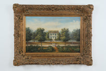 Load image into Gallery viewer, Large Framed Oil Painting Southern Plantation House Landscape Ornate Gilt Frame 50x39
