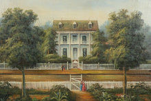 Load image into Gallery viewer, Large Framed Oil Painting Southern Plantation House Landscape Ornate Gilt Frame 50x39
