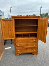Load image into Gallery viewer, Country Cottage Pine Wardrobe with Three Drawers
