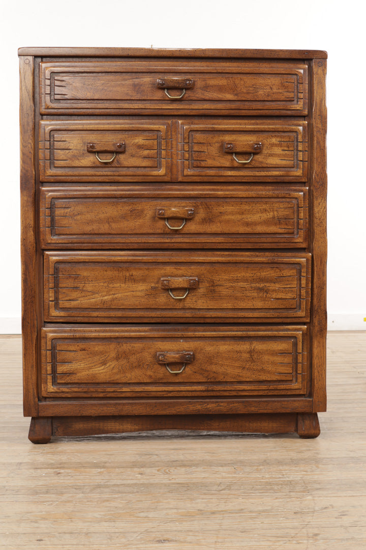 Rustic 5-Drawer Chest of Drawers