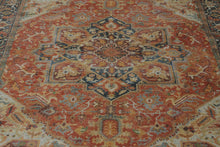 Load image into Gallery viewer, Rust Persian Style Medallion Area Rug 5x7 Distressed Oriental Floral Design
