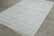 Load image into Gallery viewer, Ivory Cream Solid Plush Low Pile Area Rug 5x7 Modern Minimalist Carpet
